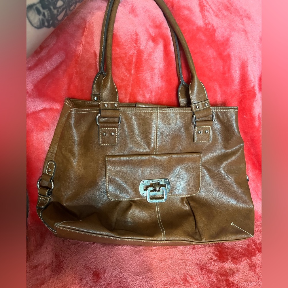 Large Brown Liz Claiborne Shoulderbag